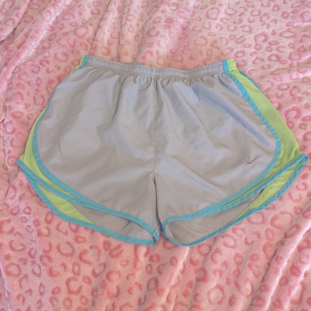 Nike Shorts Running Dri-Fit Pro Grey Blue Green